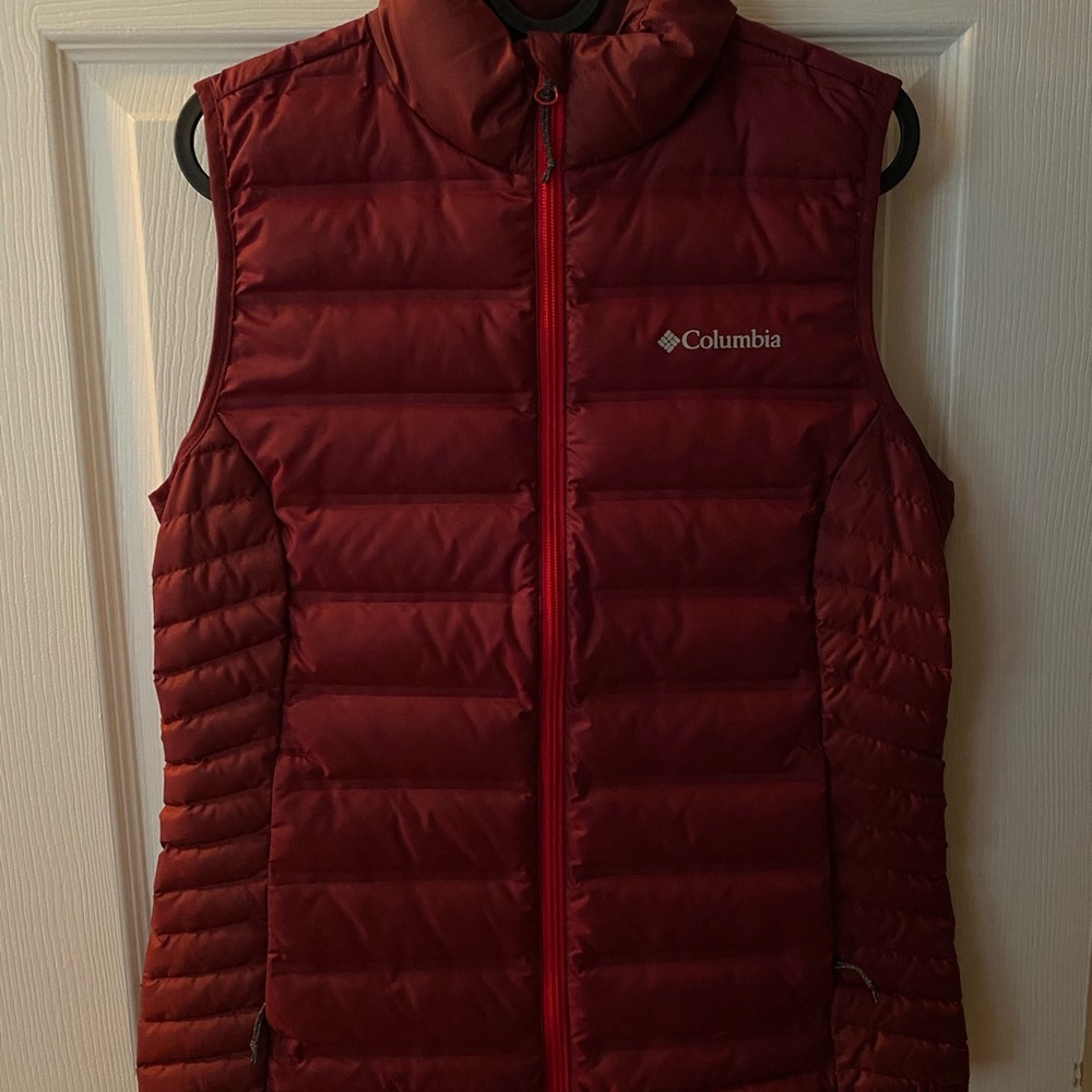 Columbia Red Puffer Vest